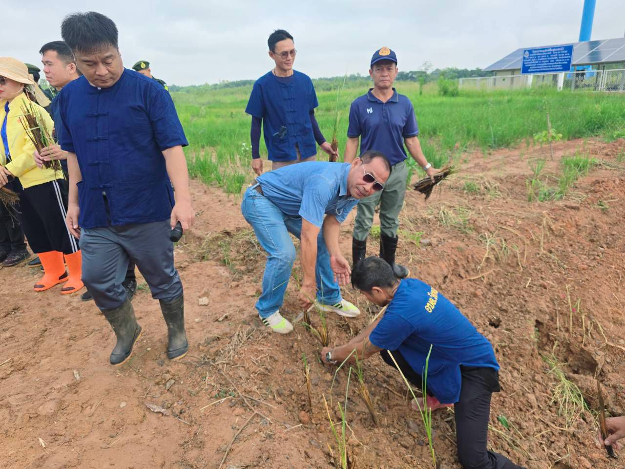 วันที่ 23 กรกฎาคม 2569 เทศบาลตำบลวัดหลวง ได้ดำเนินโครงการปลูกหญ้าแฝกตามแนวพระราชดำริ ประจำปีงบประมาณ 2569 ณ หนองโง้ง บ้านโนนศิลา ตำบลวัดหลวง อำเภอโพนพิสัย จังหวัดหนองคาย โดยมีนายประจักษ์ อภัยภักดิ์ นายกเทศมนตรีตำบลวัดหลวงเปิดผู้กล่าวเปิดโครงการและมีนายใหม