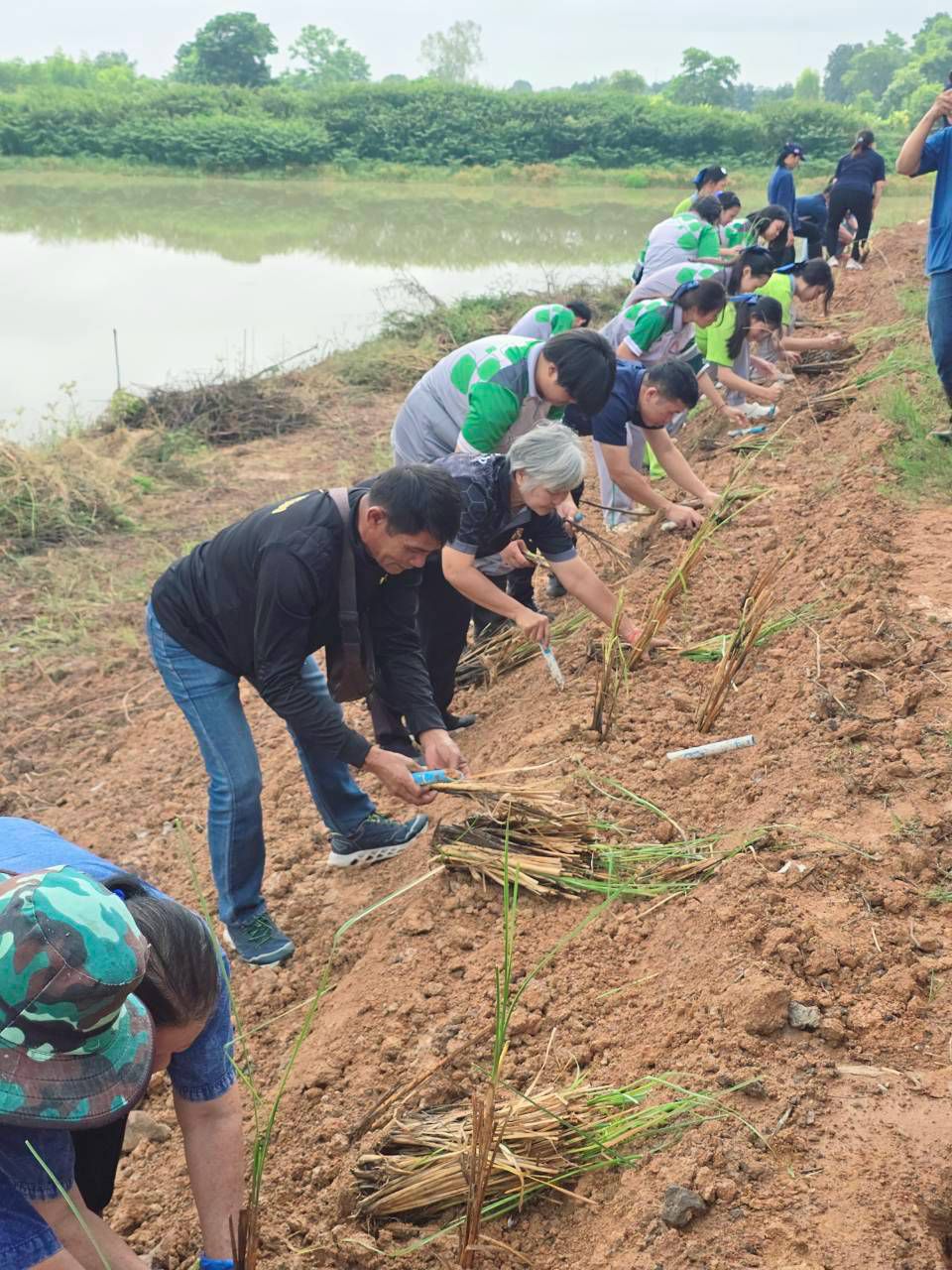 วันที่ 23 กรกฎาคม 2569 เทศบาลตำบลวัดหลวง ได้ดำเนินโครงการปลูกหญ้าแฝกตามแนวพระราชดำริ ประจำปีงบประมาณ 2569 ณ หนองโง้ง บ้านโนนศิลา ตำบลวัดหลวง อำเภอโพนพิสัย จังหวัดหนองคาย โดยมีนายประจักษ์ อภัยภักดิ์ นายกเทศมนตรีตำบลวัดหลวงเปิดผู้กล่าวเปิดโครงการและมีนายใหม